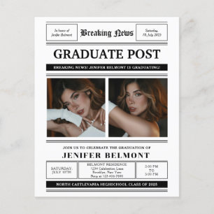 Papier BUDGET Journal Thème 2 Photo Graduation Party