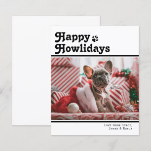 Papier BUDGET Joyeux Howlidays Pet Dog Christmas Card