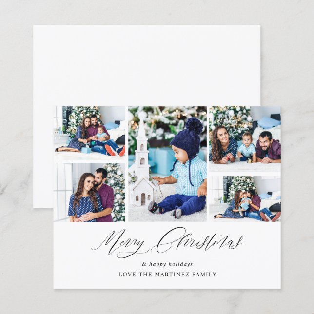 Papier Budget Joyeux Noël Ele Chic 5 Photo (Devant / Derrière)