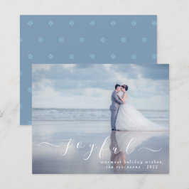 Papier Budget Joyeux Photo moderne vacances de Noël