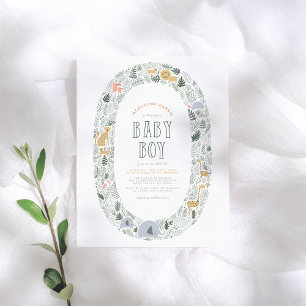 Papier Budget Jungle Safari Animaux Baby Boy Baby shower