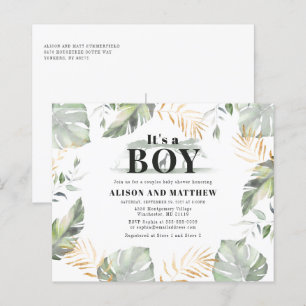 Papier Budget Jungle Safari Couple Baby shower Invitation