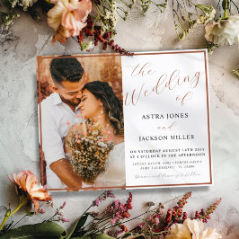 Papier Budget Le Mariage de Terracotta Photo Mariage