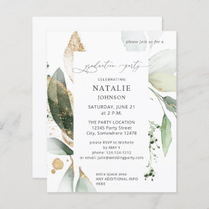 Papier Budget Léger Eucalyptus Glow Gold Party