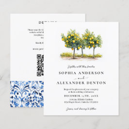 Papier Budget Lemon Tree photo All in One Wedding Invitat