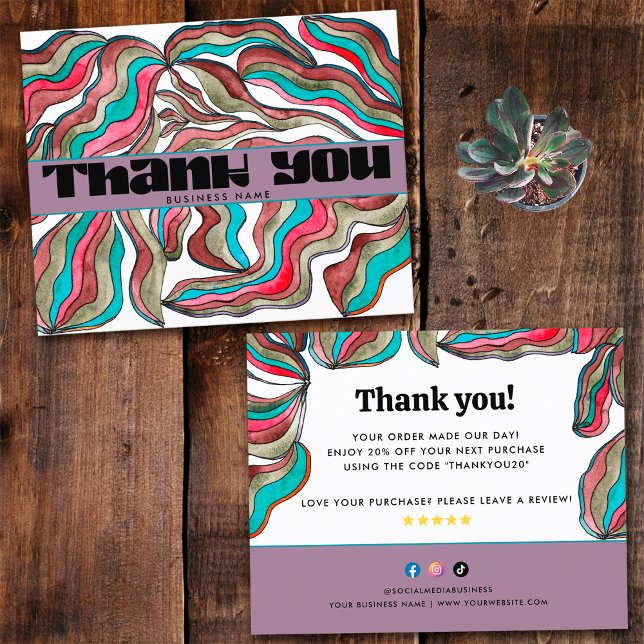 Papier Budget les années 70 Super Turquoise rose ordre d' (Front and Back)