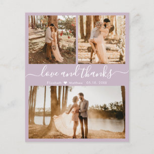 Papier Budget Lilac 3 Photo Collage Mariage Merci