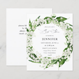 Papier Budget Lily du Baby shower floral de la Vallée