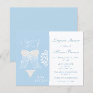 Papier Budget Lingerie Bachelorette Party Invitation