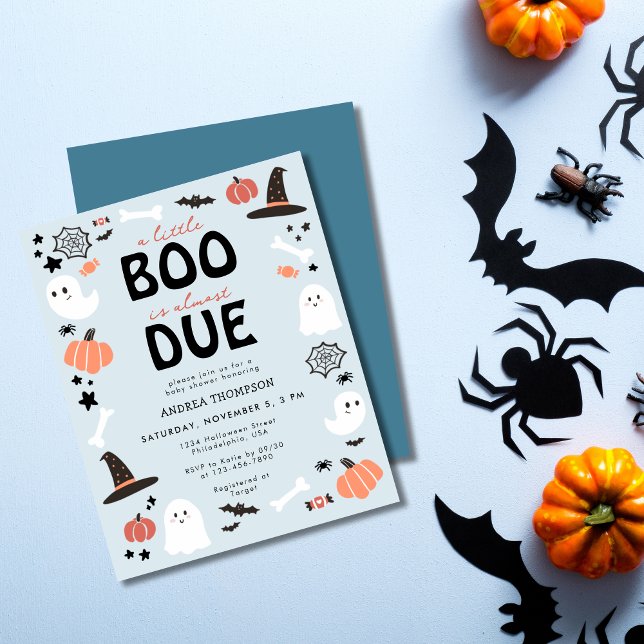 Papier Budget Little Boo presque dû Baby shower garçon (Créateur téléchargé)