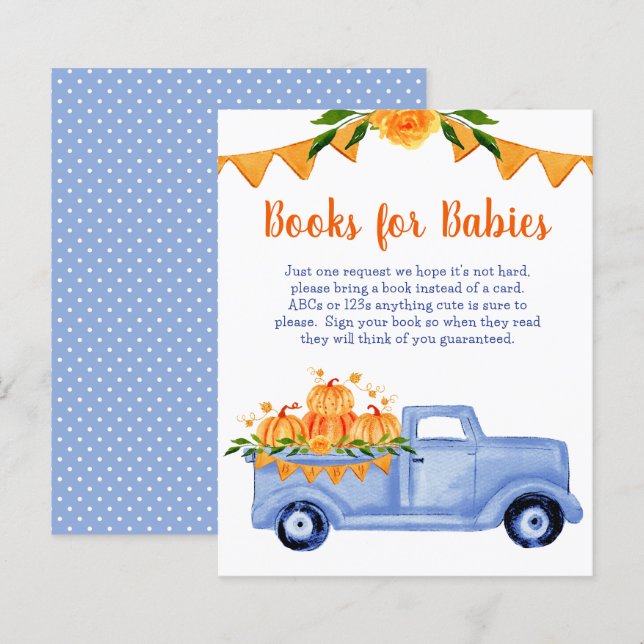 Papier Budget Little Citrouille Twin Boy Books for Baby (Devant / Derrière)