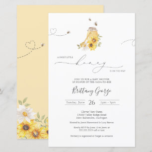 Papier Budget Little Honey Bee Baby shower Invitation