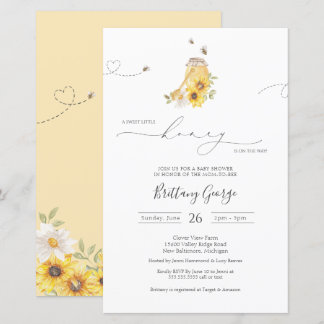 Papier Budget Little Honey Bee Baby shower Invitation