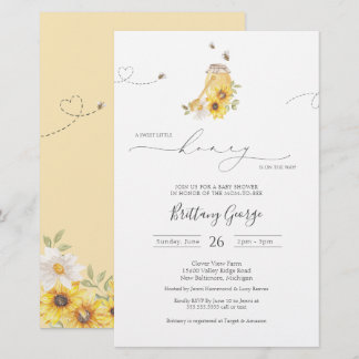 Papier Budget Little Honey Bee Baby shower Invitation