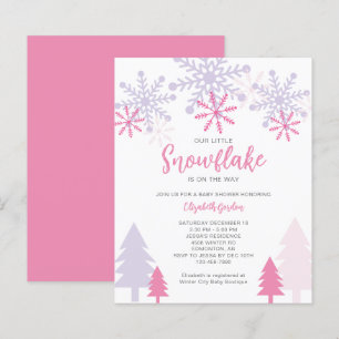 Papier Budget Little Snowflake Baby shower hiver