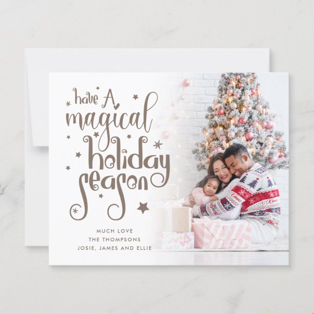 Papier Budget Magique Fête de Noël Photo (Devant)