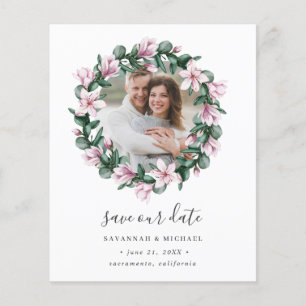 Papier BUDGET Magnolia Wreath Photo mariage enregistrer l