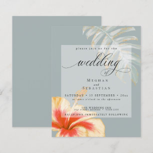 Papier Budget Mais Beau Corail MariageHibiscus Jaune