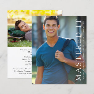 Papier BUDGET Maîtrise Il Faire-part Diplômée