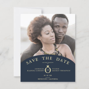 Papier Budget Mariage Marine Élégante Photo Sophistiquée