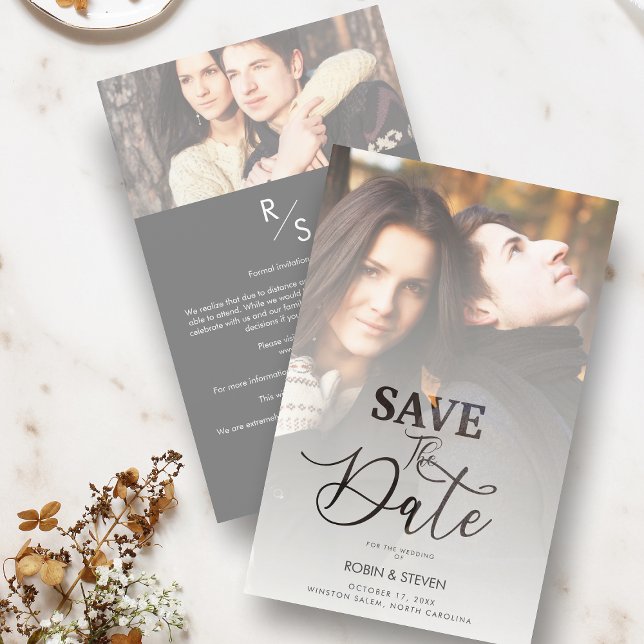 Papier Budget Mariage Moderne Vellum Effet Photo personna (Créateur téléchargé)