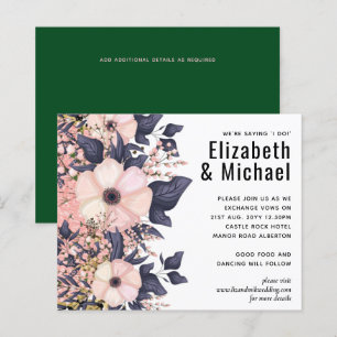 Papier Budget Mariage rose vert