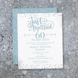Papier Budget Marié 60e anniversaire Invitation
