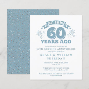 Papier Budget Marié 60e anniversaire Invitation