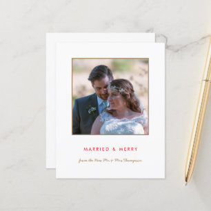 Papier Budget Marié et Joyeux Noël photo