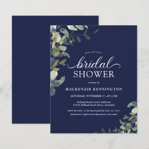 Papier Budget Marine Blue Eucalyptus Fête des mariées