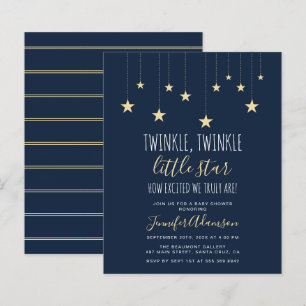 Papier Budget Marine Blue Twinkle Baby shower Little Star