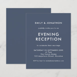 Papier Budget Marine Mariage soirée invitation de récepti