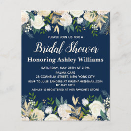 Papier Budget Marine Rose de verdure Invitation de la dou