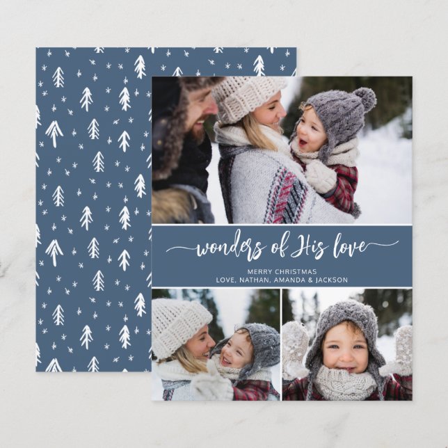 Papier Budget Merveilles de son amour Noël chrétien (Devant / Derrière)