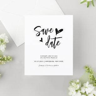 Papier BUDGET Minimal Contemporain Lovely Heart Mariage