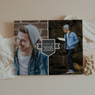 Papier Budget Minimaliste Gold Grad Casquette 3 Photo Gra