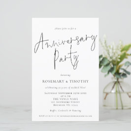 Papier Budget Minimaliste Mariage Anniversaire Invitation