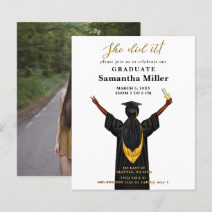 Papier Budget Minimaliste Photo Elle L'A Fait Diplôme