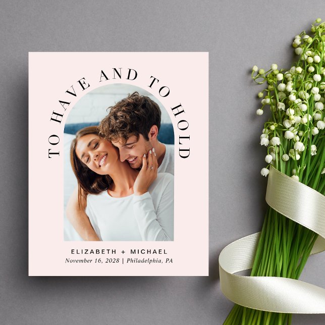 Papier Budget moderne Arche photo Faire-part de mariage r (Créateur téléchargé)