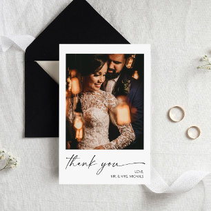 Papier Budget Moderne Calligraphie Mariage photo instanta