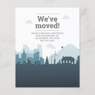 Papier Budget Moderne Changement d'adresse Nous avons évo