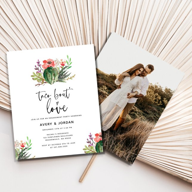 Papier Budget moderne Taco Bout Love Party (Créateur téléchargé)