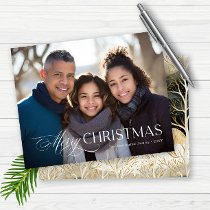 Papier Budget Moderne Typographie Noël Fête Photo