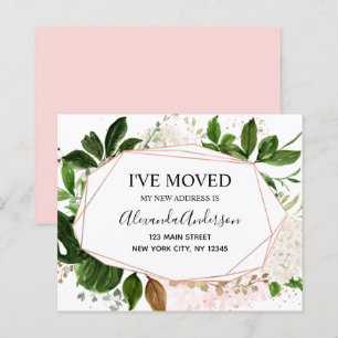 Papier Budget Moving Announcement Eucalyptus Greenery