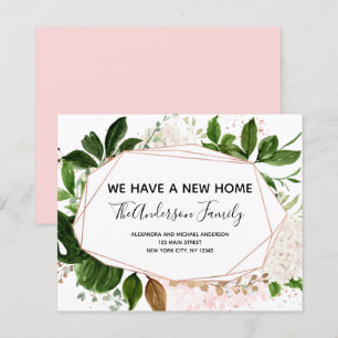 Papier Budget Moving Announcement Eucalyptus Greenery