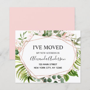 Papier Budget Moving Announcement Eucalyptus Greenery