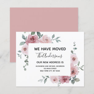 Papier Budget Moving Faire-part Dusty rose Floral