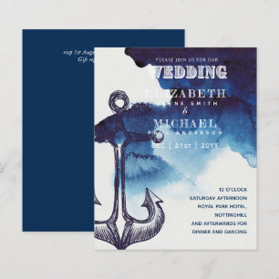 Papier BUDGET Nautique Voile Destination Mariage Invitati