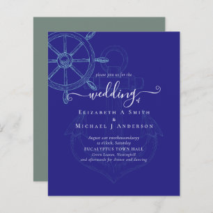 Papier BUDGET Navires nautiques Mariage de roues