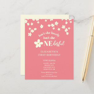 Papier Budget n'est-elle pas adorable Daisy 1er Anniversa